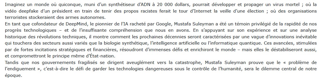 Technologie, pouvoir et le dilemme majeur du XXIe siècle