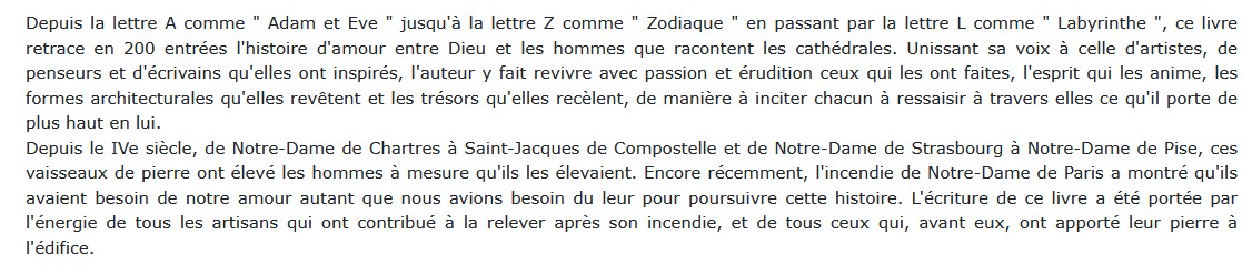 Dictionnaire amoureux des cathédrales, Pauline de Préval