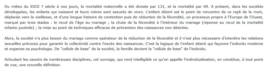 Famille - Tome 1 le recul de la mort l'avènement de l'individu contemporain, Paul Yonnet