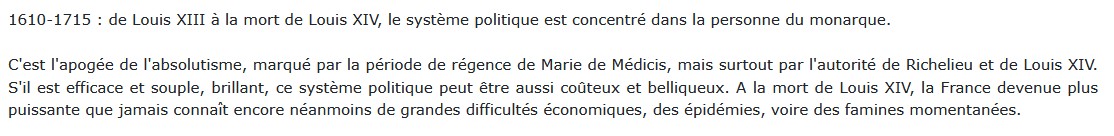 L'Ancien Régime : 1610-1715, Emmanuel Le Roy Ladurie 