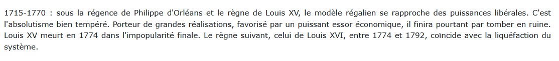 L'Ancien Régime 1715-1770, Emmanuel Le Roy Ladurie