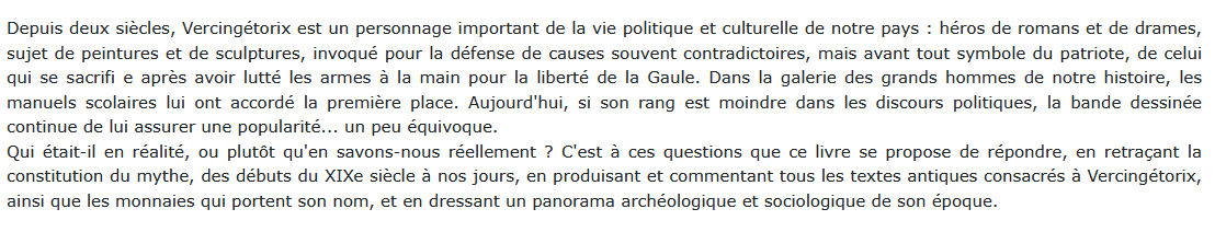 Le Dossier Vercingétorix