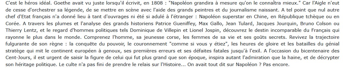 Napoléon - Le héros absolu, Philippe Bidalon 