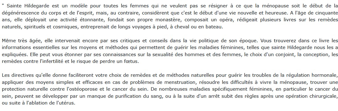 Comment guérir les maladies de la femme - Hildegarde de Bingen, Wighard Strehlow