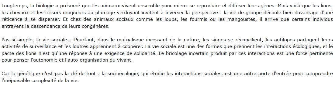 Le pacte des lions - Une socio-écologie de la vie sauvage, Thierry Lodé 