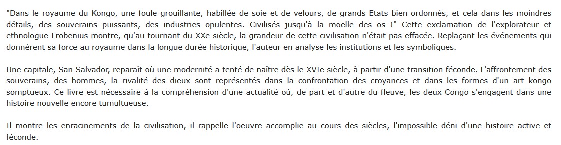 Le royaume de Kongo Georges Balandier