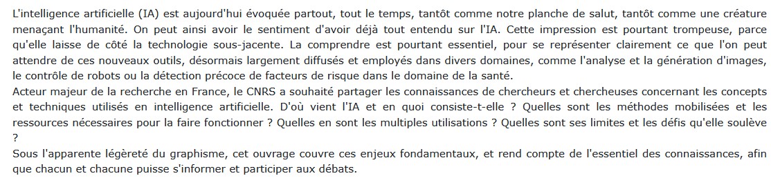Tout comprendre ( ou presque ) sur l'intelligence artificielle, Olivier Cappé et Claire Marc 