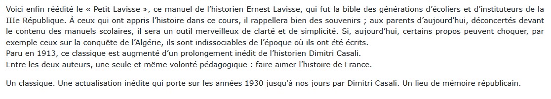 Histoire de France - De la Gaule à nos jours, Ernest Lavisse 