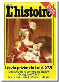 L'HISTOIRE N° 65 LA VIE PRIVEE DE LOUIS XVI -