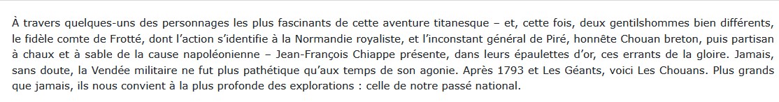 La Vendée en armes - Tome 3 : les Chouans, Jean-François  CHIAPPE