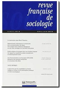 Revue Francaise De Sociologie 57 T2
