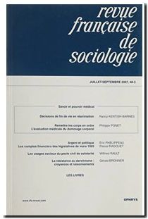 Revue francaise de sociologie Juillet-Septembre 2007