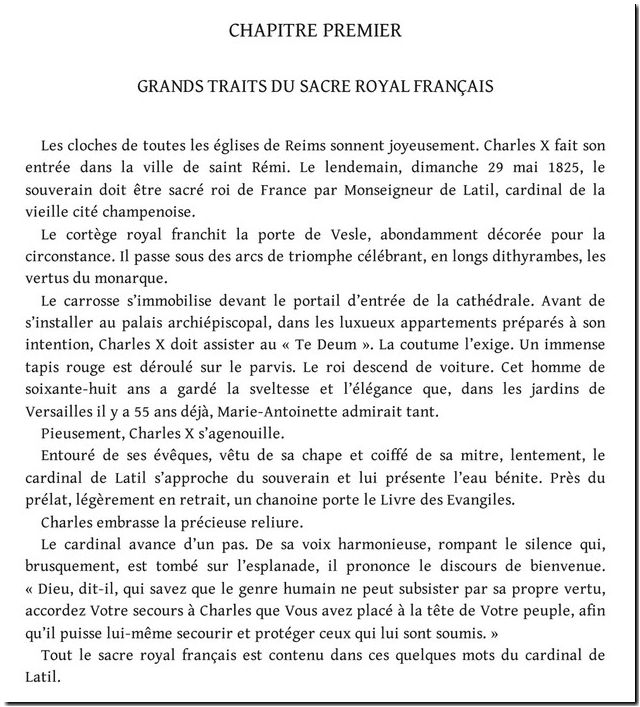 Sacre des rois de France,  Aimé Bonnefin 