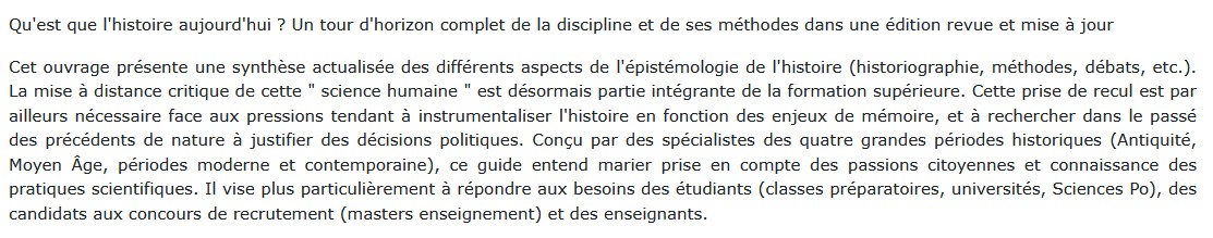 Comment se fait l'histoire, de François Cadiou, Clarisse Coulomb, Anne Lemonde, Yves Santamaria 