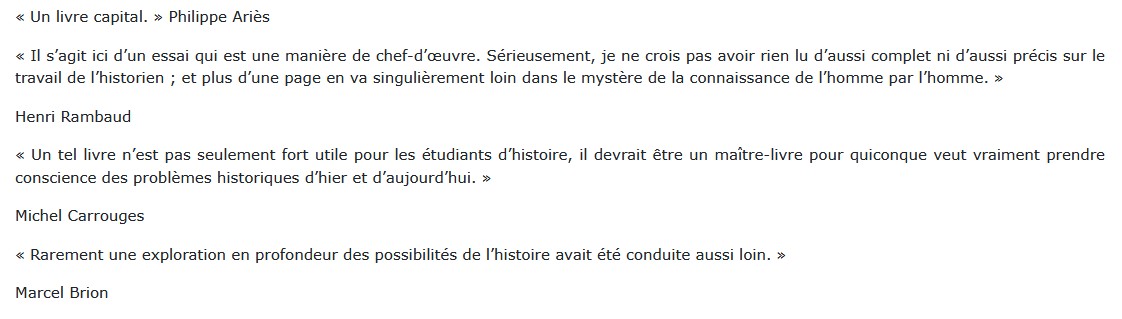 De la connaissance historique, Henri-Irénée Marrou 