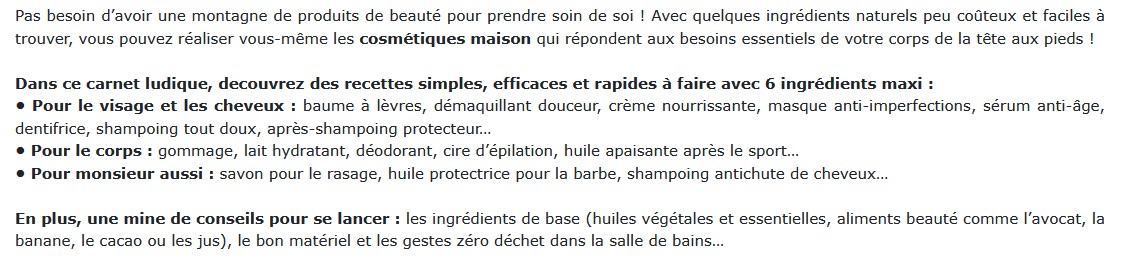 Je fais mes cosmétiques 100 % naturels , Gala Avanzi