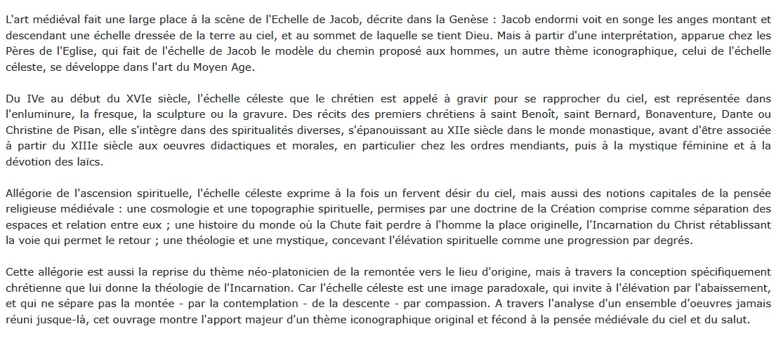 L'Échelle céleste dans l'art du Moyen Âge, Christian Heck 