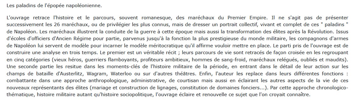 Les maréchaux d'Empire, Walter Bruyère-Ostells 