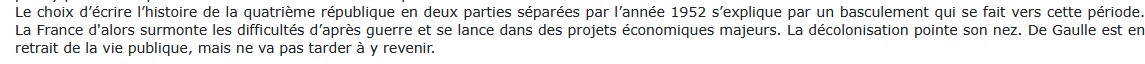 la France de la 4eme République, 2eme Partie (1952-1958), Jean-Pierre Rioux 