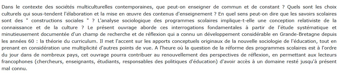 Ecole et culture - Le point de vue des sociologues britanniques, J.-C. Forquin 