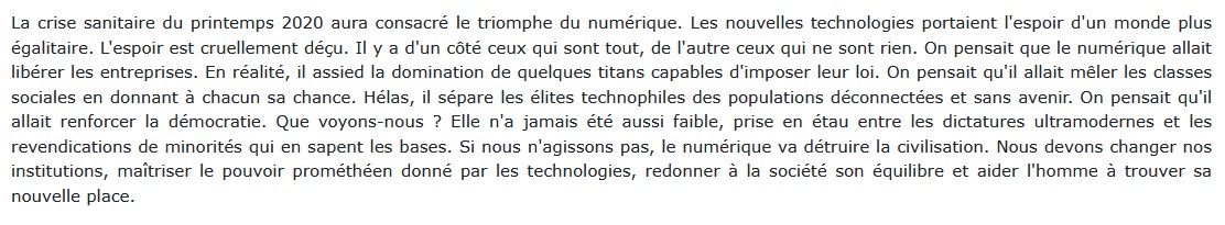 Le nouveau désordre numérique Olivier Babeau