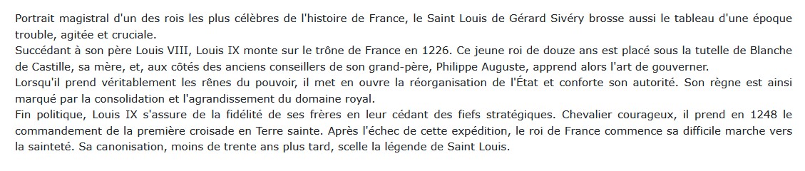 Saint Louis, Gérard Sivéry