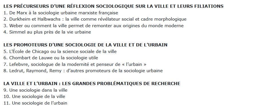 Sociologie urbaine, Jean-Marc Stébé et Hervé Marchal
