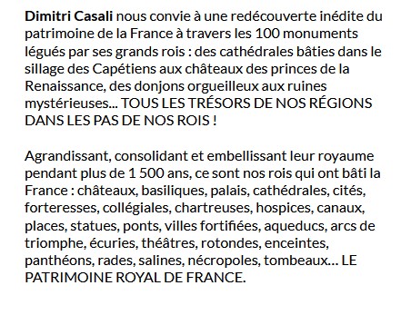 A la (re)découverte des trésors de nos régions, Dimitri Casali