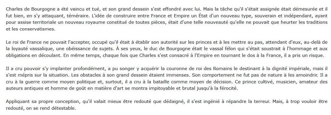 Charles Le Téméraire, Henri Dubois 