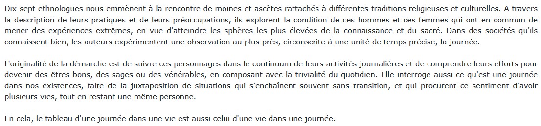 Des ascètes et des moines aujourd'hui,  Adeline Herrou 