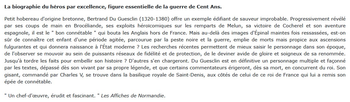 Du Guesclin, Thierry Lassabatère 