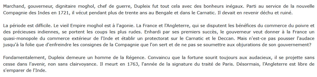 Dupleix, Marc Vigié 