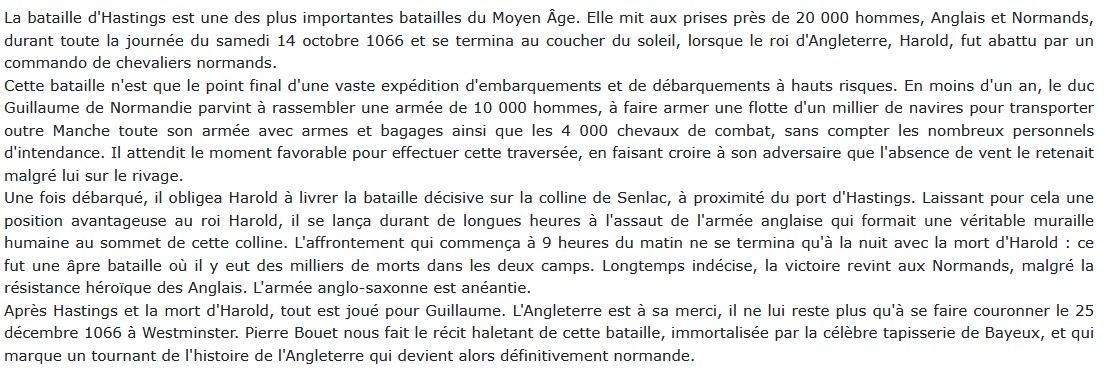 Hastings : 14 octobre 1066, Pierre Bouet 