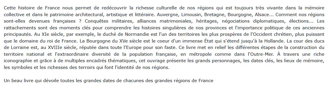 Histoire des provinces de France, Antoine Auger et Dimitri Casali 