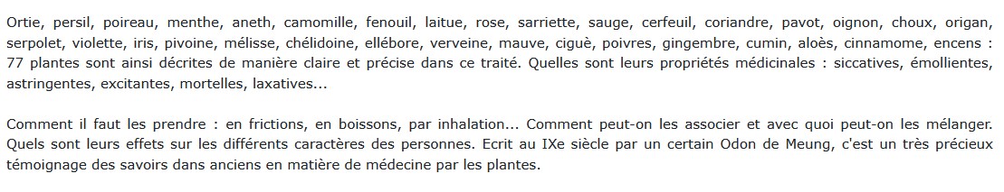 La pharmacie des moines, Odon de Meung 