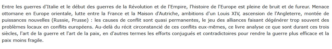Les guerres en Europe : 1494-1792, Jean-Pierre Bois 