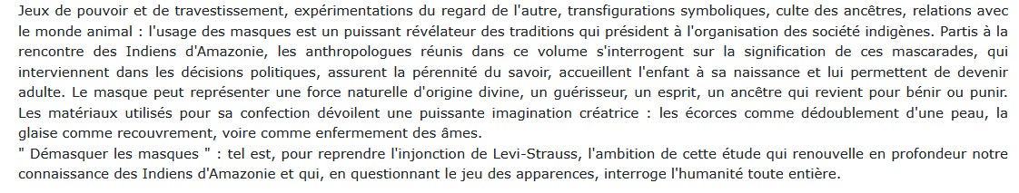 Masques des hommes, visages des dieux, Jean-Pierre Goulard