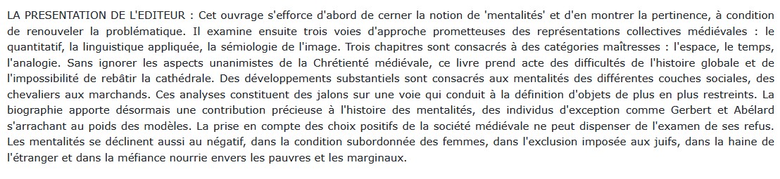 Mentalités médiévales (XIe-XVe siècle) - Tome 1, Hervé Martin 