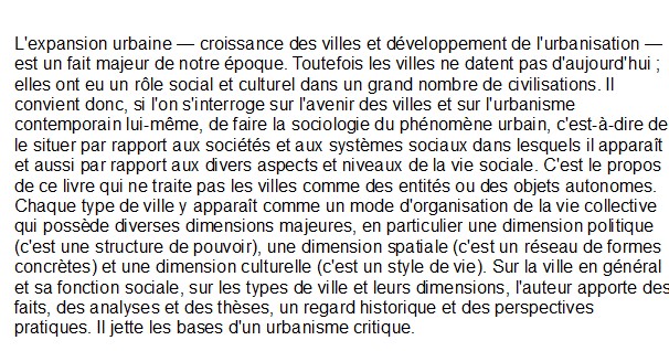 Sociologie urbaine, Raymond Ledrut 