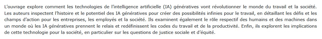 Travailler à l'ère des IA génératives,  Jérémy Lamri, Gaspard Tertrais, Aurora Silver 