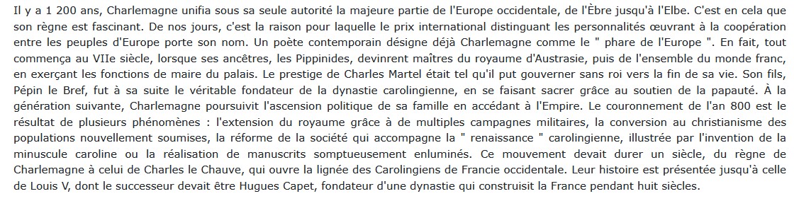 Charlemagne et les Carolingiens 687-987, Philippe Depreux