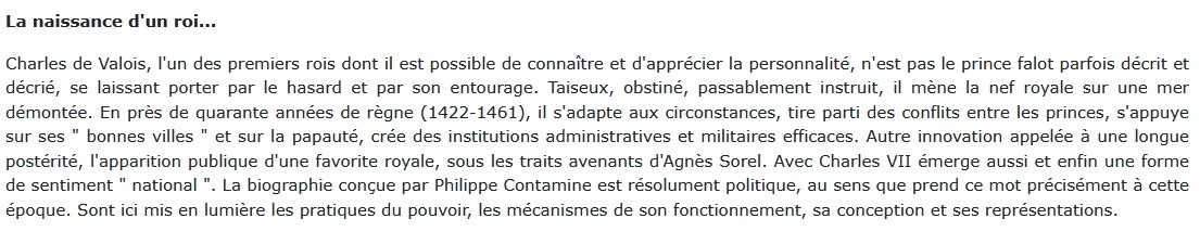 Charles VII Philippe Contamine