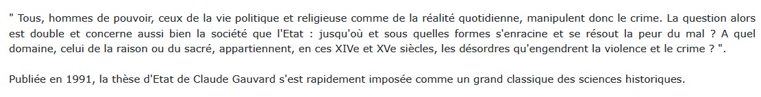 De grace especial - Crime, Etat et société en France à la fin du Moyen age