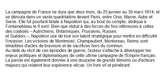 Histoire de la campagne de France Jean-Joël Brégeon
