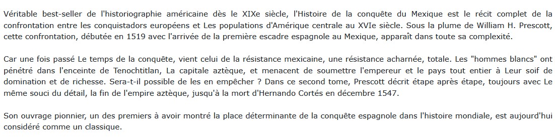Histoire de la conquête du Mexique - Tome 2, William H. Prescott 