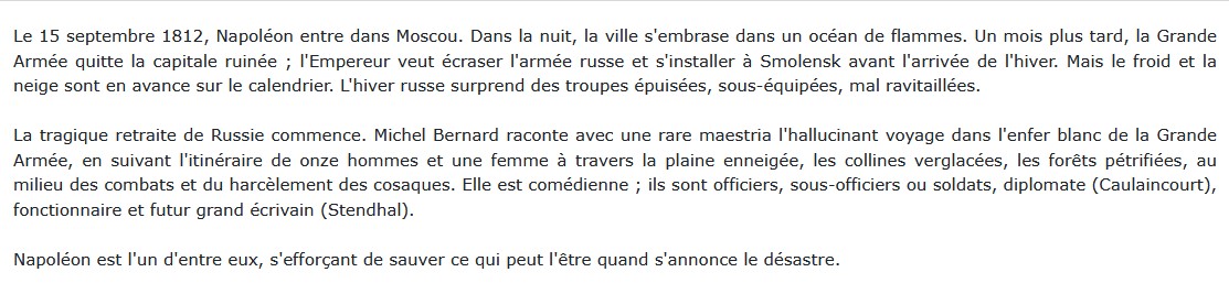 Hiver 1812 - Retraite de Russie, Michel Bernard 