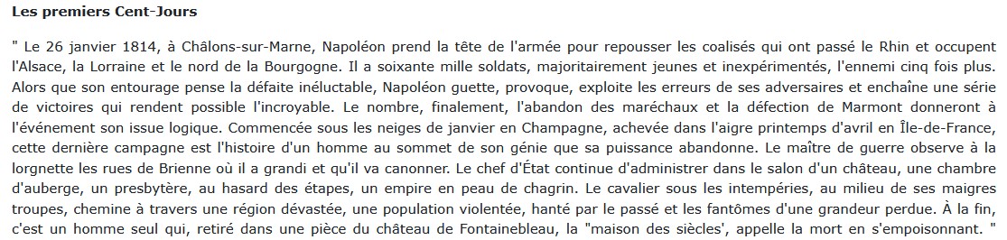 Hiver 1814 - Campagne de France, Michel Bernard