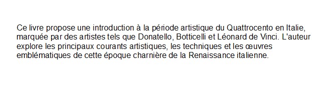 Introduction au quattrocento -