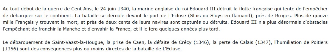 La bataille navale de L'écluse - 24 Juin 1340,  Guy Le Moing 