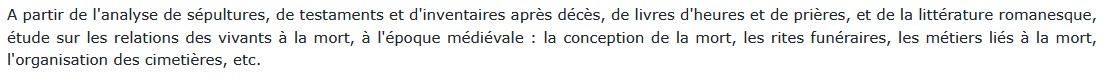 La mort au Moyen Age, Danièle Alexandre-Bidon